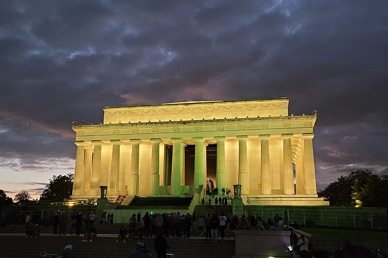 Calamita Frigo 3D Lincoln Memorial Washington | Weekino Souvenir Di Viaggio In Cristallo, Regalo Per Turisti, Sticker Magnetico Per Collezione, Memoriale USA